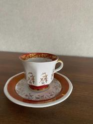 Vintage Yugoslavya Zajecar Porselen Expresso Kahve Kupası