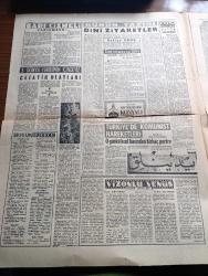 Son Havadis Gazetesi - 10 Haziran 1961 - Basın Ve CHP Yazan Gökhan Evliyaoğlu Köşe Yazısı - Cemal Madanoğlu İstifa Etti - İsmet İnönü'nün Akrabaları Kasım Gülek'i İstemiyor - Adalet Partisi İl Başkanlarını Toplantıya Çağırdı - Yassıada'da Ayşe Günel Dünkü Duruşmada Bayıldı - Kim Mecmuasının Bir Haberi Daha Asılsız Çıktı - Osman Bölükbaşı Mucur'a Gitti - İzmir Avukatları Hakim Abdullah Arı'yı İstiyor - 3. Dünya Harbinin İçindeyiz Yazan Nejat Arıkan Yazı Dizisi - Sarı Çizmeli Yazan Adviye Fenik - Türkiye'de Komünist Hareketleri Hazırlayan İlhan Darendelioğlu Yazı Dizisi - General Kasım'a Suikast Yapanlar Asılmayacak - Yassıada'da Perşembe Günü Yapılan Duruşma - Vatan Cephesi Davasında Sanıkların Müdafaaları - Basından Özetler - Bedava Ford Consul Otomobil - Necmi Mutlu Metin Oktay Ve Lefter Küçükandonyadis Hasta - Fenerbahçe B. Ahmet'i Transfer Etmek İstiyor - Vefa Kongresi 18 Haziran'da - Barselona Transfere Başladı - Vali Kupası Bugün Başlıyor - Arı Hafiye Çizen Harry Smith