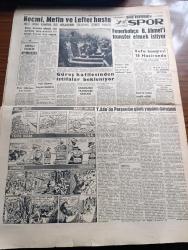 Son Havadis Gazetesi - 10 Haziran 1961 - Basın Ve CHP Yazan Gökhan Evliyaoğlu Köşe Yazısı - Cemal Madanoğlu İstifa Etti - İsmet İnönü'nün Akrabaları Kasım Gülek'i İstemiyor - Adalet Partisi İl Başkanlarını Toplantıya Çağırdı - Yassıada'da Ayşe Günel Dünkü Duruşmada Bayıldı - Kim Mecmuasının Bir Haberi Daha Asılsız Çıktı - Osman Bölükbaşı Mucur'a Gitti - İzmir Avukatları Hakim Abdullah Arı'yı İstiyor - 3. Dünya Harbinin İçindeyiz Yazan Nejat Arıkan Yazı Dizisi - Sarı Çizmeli Yazan Adviye Fenik - Türkiye'de Komünist Hareketleri Hazırlayan İlhan Darendelioğlu Yazı Dizisi - General Kasım'a Suikast Yapanlar Asılmayacak - Yassıada'da Perşembe Günü Yapılan Duruşma - Vatan Cephesi Davasında Sanıkların Müdafaaları - Basından Özetler - Bedava Ford Consul Otomobil - Necmi Mutlu Metin Oktay Ve Lefter Küçükandonyadis Hasta - Fenerbahçe B. Ahmet'i Transfer Etmek İstiyor - Vefa Kongresi 18 Haziran'da - Barselona Transfere Başladı - Vali Kupası Bugün Başlıyor - Arı Hafiye Çizen Harry Smith