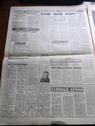 Son Havadis Gazetesi - 21 Haziran 1961 - İzmit Ve Ankara'da Sel Felaketi Devam Ediyor - Basınımızda Geciken Şey Yazan Gökhan Evliyaoğlu - Duruşmalar Bitmeden Seçim Yok - Anayasa Referandumu 9 Temmuzda - Eyüp'te Nakşibendi Tarikatına Mensup 42 kişi Ayin Yaparken Yakalandılar - 3. Dünya Harbinin İçindeyiz Yazan Nejat Arıkan Yazı Dizisi - Sarı Çizmeli Yazan Adviye Fenik - Gericilik İlericilik Meselesi Yazan Nejdet Sancar - Türkiye'de Komünist Hareketleri Hazırlayan İlhan Darendelioğlu Yazı Dizisi - Vizonlu Venüs Yazan John O'Hara Yazı Dizisi - Bozkurtların Ölümü Yazan Nihal Atsız - Turistik Tatil Şehirleri Gönen - Türk Bayrağının Tarihi - Anayasayı İhlal Davasında Sanıkların Sorguları Bitti - Asker Futbolcular İçin Bugün Toplantı Yapılıyor - Futbolcu Şirzat Dağcı Ve Mehmet Ali Kasımpaşa'ya Giriyor - Altay Kalecisi Varol Milli Lige Döneceğiz Dedi - Kırkpınar Güreşleri Tehir Edildi - Arı Hafiye Çizen Harry Smith - Tahta Bacak Çizgi Roman - Dümenço Çizgi Roman Çizen Yurdagün