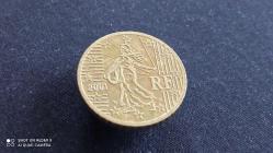 50 EUROCENT   2001  FRANSA
