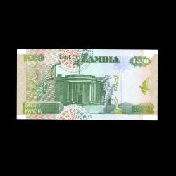 ZAMBİYA (1992) - 20 Kwacha (ÇİL 10/10)