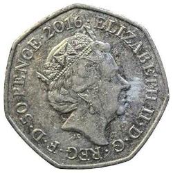 İNGİLTERE 2016  50 PENCE HATIRA  150th Anniversary - Birth of Beatrix Potter, Squirrel Nutkin