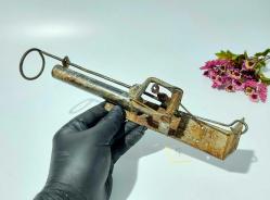 Antika Köstebek Tabancası - Eskilerden Köstebek Avı Alet - Manuel Kurulum Sağlam Demir Alet - 008