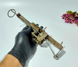 Antika Köstebek Tabancası - Eskilerden Köstebek Avı Alet - Manuel Kurulum Sağlam Demir Alet - 008