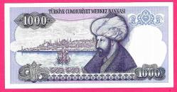 TURKEY 1000 LIRA PREFIX---C06--- (P196) L.1970 (1986) UNC (TK 17 281) ÇİL