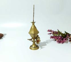 Sürmedan - Eskilerden Sürmelik - Makyaj Sürme Kutusu - Şişesi - Pirinç Sürmedan - Çok Büyük Boy Gold