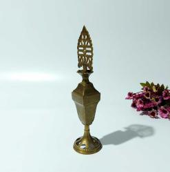 Sürmedan - Eskilerden Sürmelik - Makyaj Sürme Kutusu - Şişesi - Pirinç Sürmedan - Büyük Boy Gold - 77