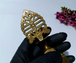 Sürmedan - Eskilerden Sürmelik - Makyaj Sürme Kutusu - Şişesi - Pirinç Sürmedan - Büyük Boy Gold - 77