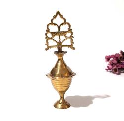 Sürmedan - Eskilerden Sürmelik - Makyaj Sürme Kutusu - Şişesi - Pirinç Sürmedan - Büyük Boy Gold - KZ