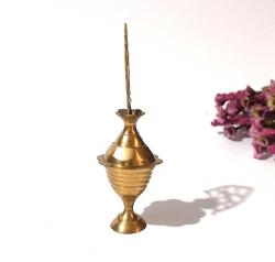 Sürmedan - Eskilerden Sürmelik - Makyaj Sürme Kutusu - Şişesi - Pirinç Sürmedan - Büyük Boy Gold - KZ