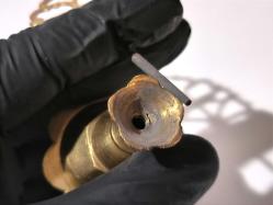 Sürmedan - Eskilerden Sürmelik - Makyaj Sürme Kutusu - Şişesi - Pirinç Sürmedan - Büyük Boy Gold - KZ