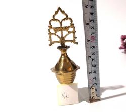 Sürmedan - Eskilerden Sürmelik - Makyaj Sürme Kutusu - Şişesi - Pirinç Sürmedan - Büyük Boy Gold - KZ