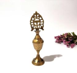 Sürmedan - Eskilerden Sürmelik - Makyaj Sürme Kutusu - Şişesi - Pirinç Sürmedan - Büyük Boy Gold - L9