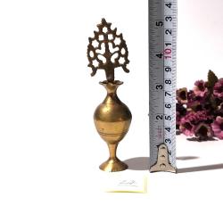 Sürmedan - Eskilerden Sürmelik - Makyaj Sürme Kutusu - Şişesi - Pirinç Sürmedan - Büyük Boy Gold - 27