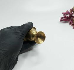 Sürmedan - Eskilerden Sürmelik - Makyaj Sürme Kutusu - Şişesi - Pirinç Sürmedan - Büyük Boy Gold - 43