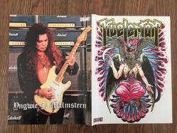 Dave Mustaine (Megadeth) - Yngwie J. Malmsteen - Kuelerton / A3 ebadında lamine kaplı poster