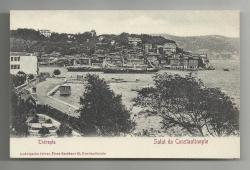 OSMANLI DÖNEMİ TARABYA VE BÜYÜK GEMİLER TEMALI KARTPOSTAL...