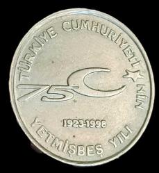 1999 Cumhuriyetin 75 yılı 100 Bin Lira
