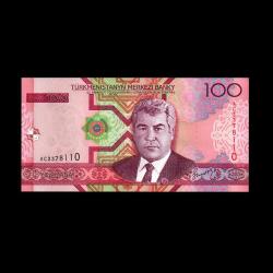 TÜRKMENİSTAN (2005) - 100 Manat (ÇİL 10/10)