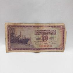 Yugoslavya 20 Dinar 1980 * Lütfen açıklamayı okuyunuz