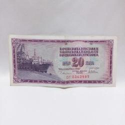 Yugoslavya 20 Dinar 1980 * Lütfen açıklamayı okuyunuz