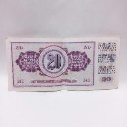 Yugoslavya 20 Dinar 1980 * Lütfen açıklamayı okuyunuz