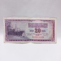 Yugoslavya 20 Dinar 1980 * Lütfen açıklamayı okuyunuz