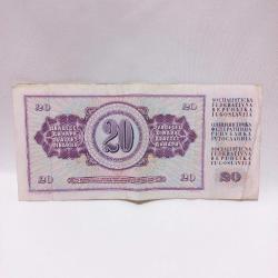 Yugoslavya 20 Dinar 1980 * Lütfen açıklamayı okuyunuz
