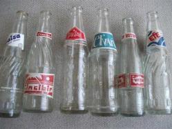 1 - KOLEKSİYONLUK 6 FARKLI GAZOZ ŞİŞESİ