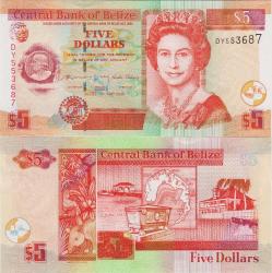 BELİZE 5 DOLAR 1 MAYIS 2020. KRALİÇE II. ELİZABETH. ÇİL KONDİSYON.
