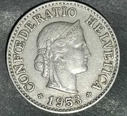 İSVİÇRE 1953  10   RAPPEN