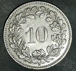 İSVİÇRE 1958  10   RAPPEN