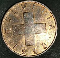 İSVİÇRE 1958  2  RAPPEN