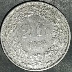 İSVİÇRE 1981  2 FRANK