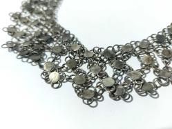 Antika Osmanlı Tarzı Kolye ve Bileklik - Gümüş Renkli Metal Kolye - El İşi Set Kolye - Bilezik - Özel Tasarım EL İşi Kolye - Takı