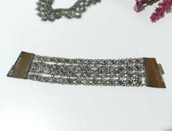 Antika Osmanlı Tarzı Kolye ve Bileklik - Gümüş Renkli Metal Kolye - El İşi Set Kolye - Bilezik - Özel Tasarım EL İşi Kolye - Takı