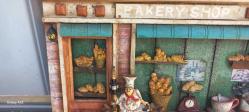Vintage Bakery shop  tümüyle  ei yapımı tablo askılık haliyle