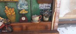 Vintage Bakery shop  tümüyle  ei yapımı tablo askılık haliyle