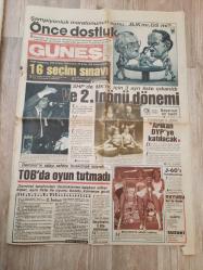GÜNEŞ Gazeteleri (3 Adet)