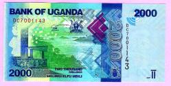 Uganda 2.000 Shillings, 2021 p50, UNC (TK 17 209) ÇİL
