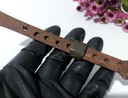 Antika Osmanlı Arşın - Metal Ölçme Aleti - Antik Metre Arşın Ölçü Aleti