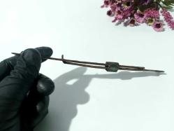 Antika Osmanlı Arşın - Metal Ölçme Aleti - Antik Metre Arşın Ölçü Aleti