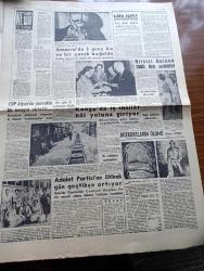 Son Havadis Gazetesi - 8 Ağustos 1961 - CHP Vesayeti Yazan Gökhan Evliyaoğlu Köşe Yazısı - Rus Feza Adamı Titov Döndü - Feza Başarısından İstifade Eden Kruşçef Kennedy'e Cevap Verdi - Türkiye İşçi Partisi Seçimlere Hazırlanıyor - Hakkında Tahkikat Açılan İrfan Aksu İsmet İnönü'nün Zihniyetine Çattığını Dün Açıkladı - Vatan Haini Nazım Hikmet'in Karısı Nerede - Sabık İstanbul Mebusları Dün Savunmalarını Yaptı - Silahtarağa Sanıklarının Tahliye Talebi Reddedildi - Eşsiz Bulutlar Yazan Françoise Sagan Yazı Dizisi - Türkiye'de Komünist Hareketleri Hazırlayan İlhan Darendelioğlu Yazı Dizisi - Bozkurtların Ölümü Yazan Nihal Atsız - Ulusoy Otobüsleri - Bugünkü Burç Falınız - Yassıada'da Müdafaalar - Paris Celladı Yazan H. M. Mons Yazı Dizisi - Federasyon Ali İhsan'ı Kasımpaşa'ya Bırakıyor - Şeref Has Anlaştı Can Bartu Bekliyor - Fenerbahçe Beşiktaş Bu Hafta Hapoel İle Karşılaşıyor - Galatasaray Ve Fenerbahçe Mithatpaşa'yı Paylaşamıyor