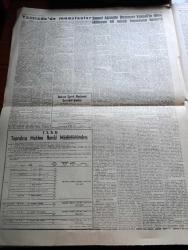 Son Havadis Gazetesi - 12 Ağustos 1961 - Yassıada'da Müdafaalar Da Bitti - Pazartesi Günü Kararların Tefhim Günü Açıklanacak - Osman Köksal Muhafız Alayı Kumandanlığı Görevinden Alındı - Ali Fuat Başgil Dün Beraat Etti - Gazetemizin Yuvarlak Masa Teklifi Büyük İlgi Topladı -  Adalet Partisi Seçim Hazırlığına Başladı -  Işık Lisesinde 70 Öğrenci Sebepsiz Okuldan Çıkarıldı - Selim Sarper Rus Büyükelçisi İle Görüştü - Namahrem Resimler Yazan Adviye Fenik - Eşsiz Bulutlar Yazan Françoise Sagan Yazı Dizisi - Türkiye'de Komünist Hareketleri Hazırlayan İlhan Darendelioğlu Yazı Dizisi - Bozkurtların Ölümü Yazan Nihal Atsız - Bulvar Tiyatrosu Münir Özkul Yaz Temsilleri -  Can Bartu Lazio İle 770 Bin Liraya Anlaştı - Palermolular Transfer Olan Metin Oktay'ın İlk Maçı Yarın - Cezmi Or Kupası Bugün Başlıyor - Ecnebi Hakem Deplasman Şartı İle Getirilecek - Lefter Küçükandonyadis Avustralya'dan Çağrıldı