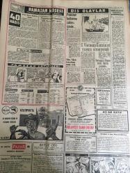 YENİ SABAH GAZETESİ 22 ŞUBAT 1962 YIL :24 SAYI :8244--İnönü Tehlike bertaraf edildi dedi --Aytaç Ordunun Meclisi Dağıtacağı  Sözünün Aslı Yoktur Dedi --60 Bahriyeli Bir Barı Bastı ---Amik ovasını sular istila etti ---Halkı kömür  bulamazken geçen yıl 350 bin stok elde kaldı ---Polis ile öğretmenler çarpıştı ---Parti tasfiyeleri : Siyavuşgil ---Çöp toplanacak günler önceden bildirilecek --Radyo Programları ---Dış Olaylar :Pakistan kalkınma çabası içinde --G.Vietnam Komünist Yuvası Olmayacak --Beşiktaş topsuz antrenman yapıyor --Galatasaray için takım büyüktür --1962 baraj maçlarının ilk takımı :D.Spor --AZS -AWF Voleybol takımı bugün geliyor --İtalya da ki dokuz şöhretten biri Can ---Fenerbahçe de muhalifler  ağır basıyor --İnönü dün Talbot  la görüştü --Bir Üniversite  kitabı dava konusu oluyor ---