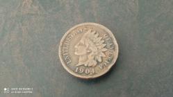 ONE CENT 1904 (Amerikan Yerlisi) USA