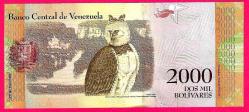VENEZUELA 20000 BOLIVARES 2016 UNC ÇİL