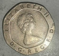 İNGİLTERE 1982  20 PENCE