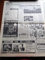 Hürriyet Gazetesi - 9 Mart 1961 - Konya'nın Kapalıçarşısı Yandı - Yanan Yerler Arasında 59 Dükkan Bir Banka Ve Elektrik Su Otobüs İşletmesine Ait Tesisler Var - 32 Bin Abonesi Olan İşletmenin Evrakı Kül Oldu Zarar 7 Milyon - Hazine Merkez Bankasına 2,5 Milyar Borçlu - İçişleri Bakanı Nasır Zeytinoğlu İzmir'de - Temsilciler Meclisinde Geçici Sistem Seçmen Kütükleri Tartışmaya Yol Açtı - Ferit Sözen'in Rüşvet Rezaleti - Profesör Fahrettin Kerim Gökay Yeni Türkiye Partisi İl Başkanı Oluyor - Elizabeth Taylor İyileşiyor - Gün Battıktan Sonra Aşk Romanı Yazan Elizabeth Seiffert Yazı Dizisi - Dedektif Nik'in Maceraları Çizgi Roman - İstanbullular Kullandıkları Suya İki Defa Para Ödeyecek - Kainatın 55 Noktasından Bir Takım Ses Dalgaları Geliyor -  Sana Döneceğim Aşk Romanı Yazan Mükerrem Engin Yazı Dizisi - Genç Deniz Alimi Piccard - Sevmek Saadettir Aşk Ve Macera Romanı Çizen Faruk Geç - Gerekli Tedbir Alınmazsa Örfi İdarece Maçlar Menedilecek - Fatoş Çizgi Roman - Güngörmüşler Çizgi Roman